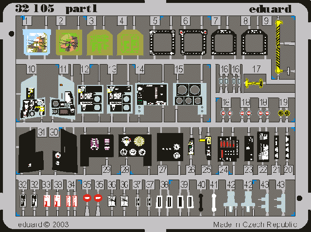 Intérieur du F-18C Eduard 32510 au 1/32 ACADEMY