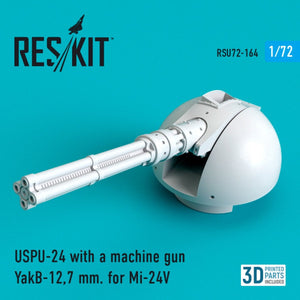 RESKIT RSU72-0164 USPU-24 WITH A MACHINE GUN YAKB-12.7 MM FOR MI-24V 1/72