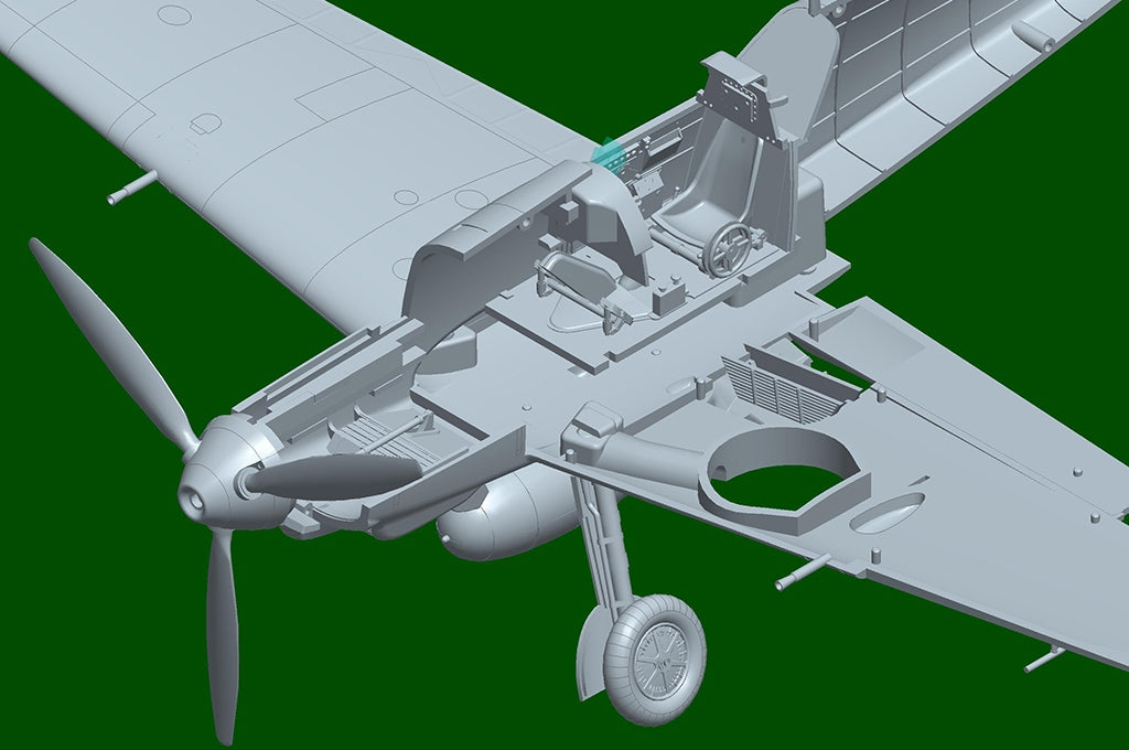 Hobby Boss 81791 Messerschmitt Bf109E-3 1/48 – obrázek 10