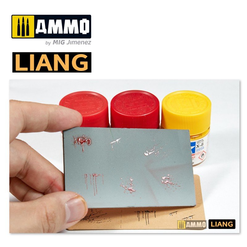 Liang 0005 Splashes Blood Effects Airbrush Stencils – Bild 7