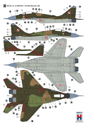 Hobby 2000 48023 MiG-29 Polish Air Force ( ACADEMY + CARTOGRAF + MASK ) 1/48 – zdjęcie 5