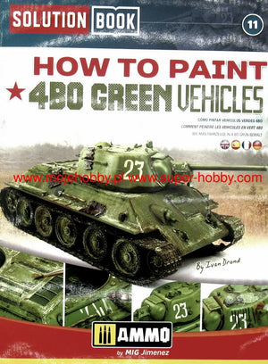 AMMO of Mig Jimenez 6600 How to Paint 4BO Green Vehicles Solution Book – imagen 6