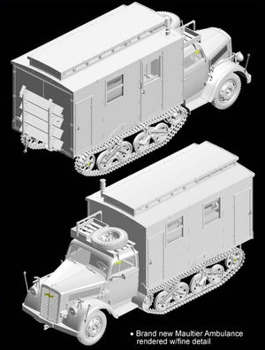 Dragon 6766 Sd.Kfz.3 Maultier Ambulance 1/35 – immagine 7