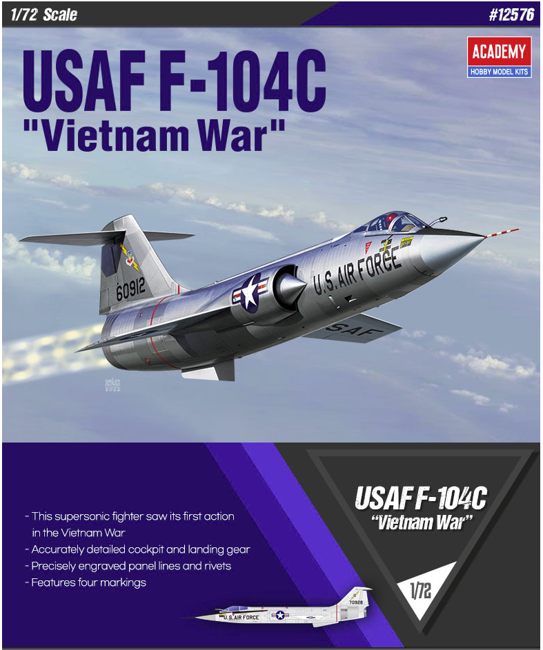 Academy 12576 USAF F-104C Vietnam War 1/72 – image 2