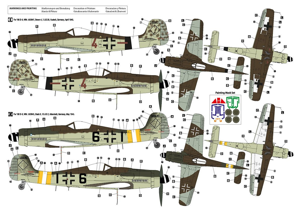 Hobby 2000 32012 Fw 190 D-9 Late Production (HASEGAWA + CARTOGRAF + MASKS) 1/32 – image 2