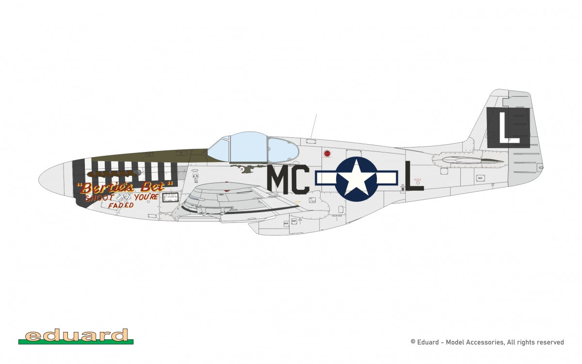 Eduard 82108 P-51B/ C Mustang w/ dorsal fin 1/48 – immagine 8