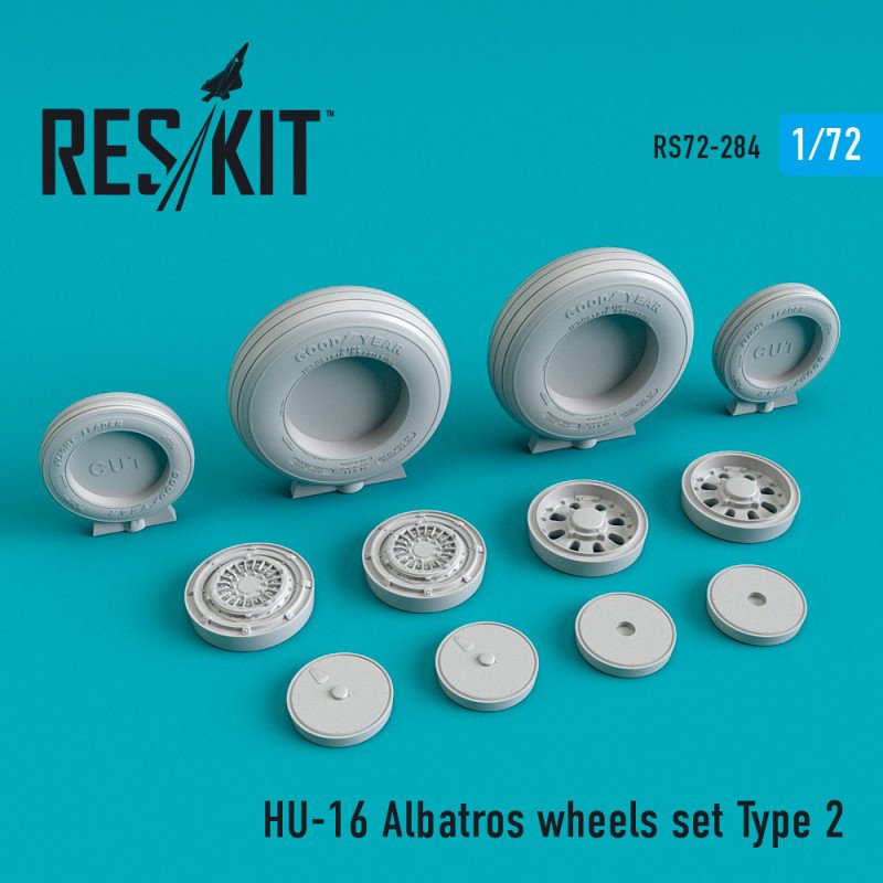 RESKIT RS72-0284 HU-16 Albatros wheels set Type 2 1/72