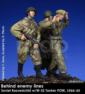 RADO Miniatures RDM35025 Soviet Razvedchiki w/W-SS tanker POW, (1944-45) 1/35 – obrázek 5