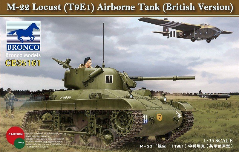 Bronco CB35161 M-22 Locust (T9E1) Airborne Tank (British Version) 1/35