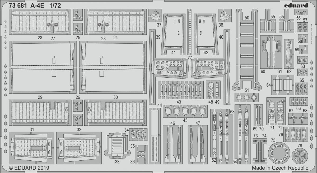 Eduard 73681 A-4E 1/72 HOBBY BOSS