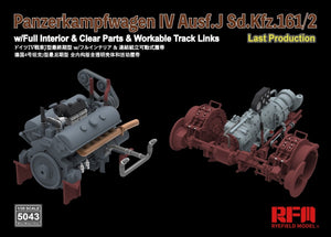 Rye Field Model 5043 Panzerkampfwagen IV Ausf.J Sd.Kfz.161/2 (w/full interior&amp;amp;clear parts&amp;amp;workle track links) 1/35 – obrázek 7