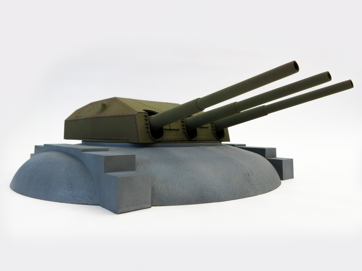 Modelcollect UA72344 Austratt fort coastal artillery site triple 28cm turret Caesar 1/72 – image 5