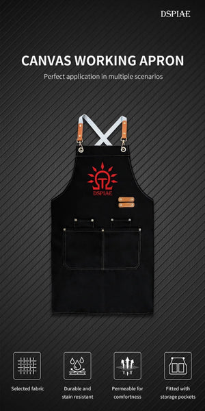 DSPIAE CAN-01 Canvas Working Apron – image 3