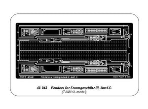 Aber 48048 Fenders for Stug. III, Ausf. G Tamiya 1/48 – obrázek 5