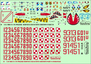 ModelMaker Decals D48151 MiG-21 in Polish service exclusive edition part II 1/48 – image 5