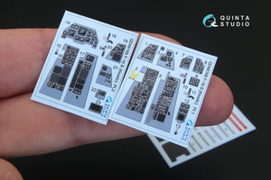 Quinta Studio QD48168 F-16B 3D-Printed &amp;amp; colored Interior on decal paper (for Kinetic kit) 1/48 – image 2