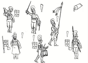 Hat 9315 Bavarian Infantry Action Poses 1/32
