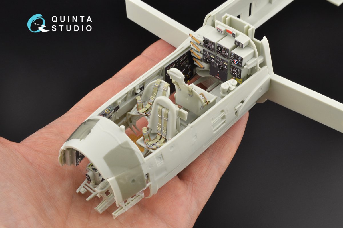 Quinta Studio QD32084 Ju 88A-1 3D-Printed &amp;amp; colored Interior on decal paper (Revell) 1/32 – obrázek 9