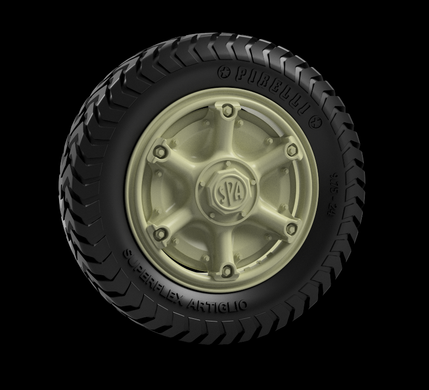 Panzer Art RE35-805 Autoblinda 40/41 Road wheels (Pirelli Artigio) 1/35 – Bild 2