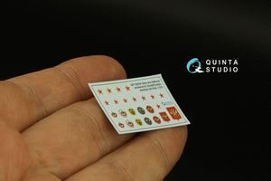 Quinta Studio QP135004 Étoiles et emblèmes nationaux pour navires de guerre soviétiques/russes 1/350 – image 13