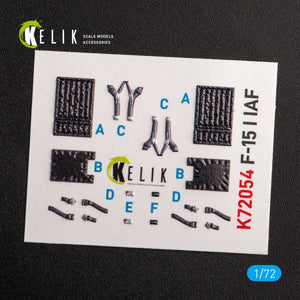 KELIK K72054 F-15I IAF RA`AM - INTERIOR 3D DECALS FOR GWH KIT 1/72 – image 2