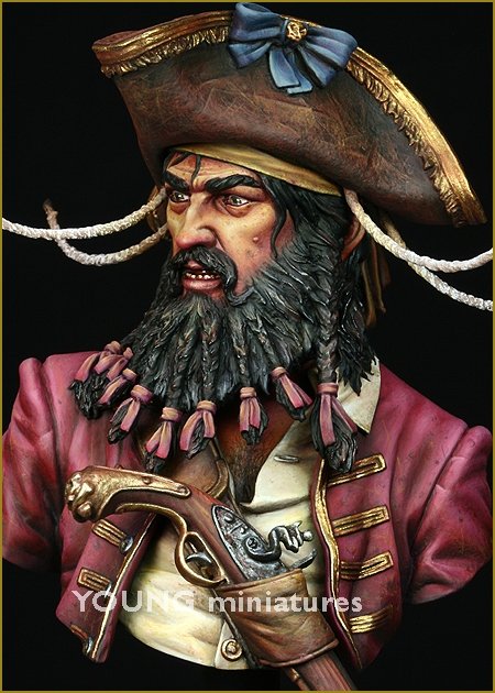 Young Miniatures YH1823 BLACK BEARD 1718 Queen Anne&amp;#39;s Revenge 1/10 – Bild 8