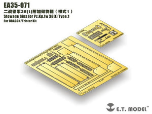 ET Model EA35-071 Stowage bins for Pz.Kp.fw 38(t) Type.1 For DRAGON Kit 1/35