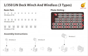 Very Fire IJN07 IJN Deck Winch and WIndlass (28 sets) 1/350 – image 2