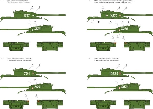 ToRo Model 35D74 T-54/T-55 in the Polish Army part 2 1/35 – obrázek 2