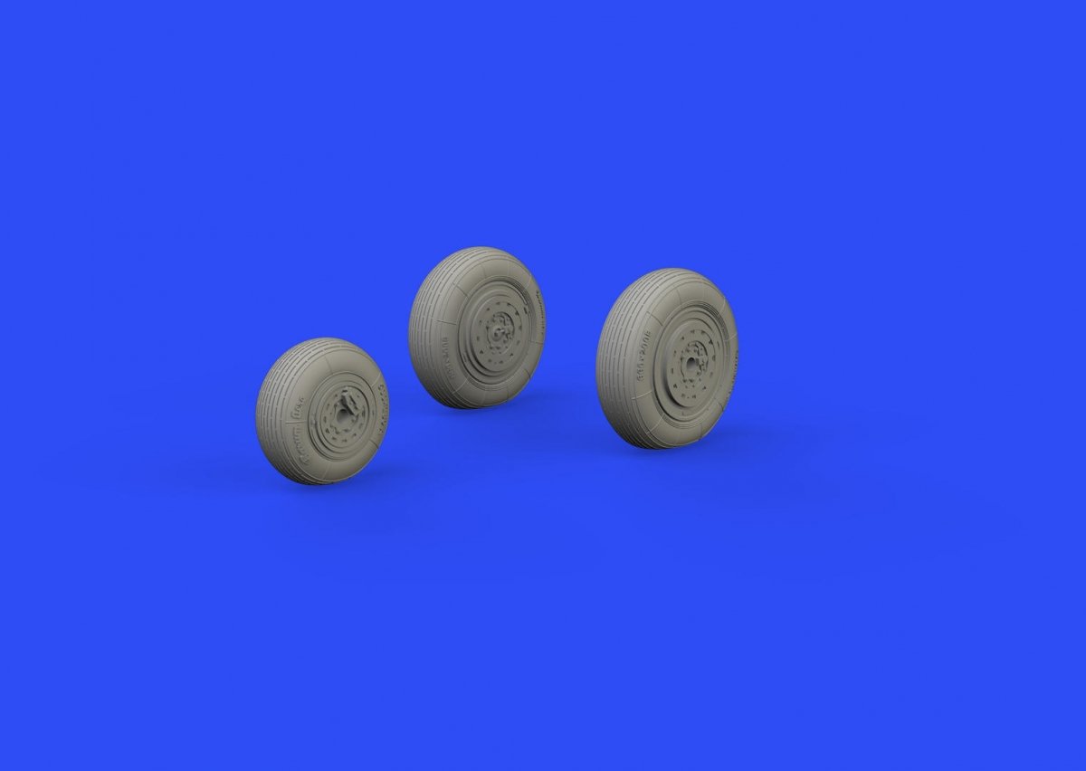 Eduard 648592 MiG-19 wheels 1/48 EDUARD, TRUMPETER