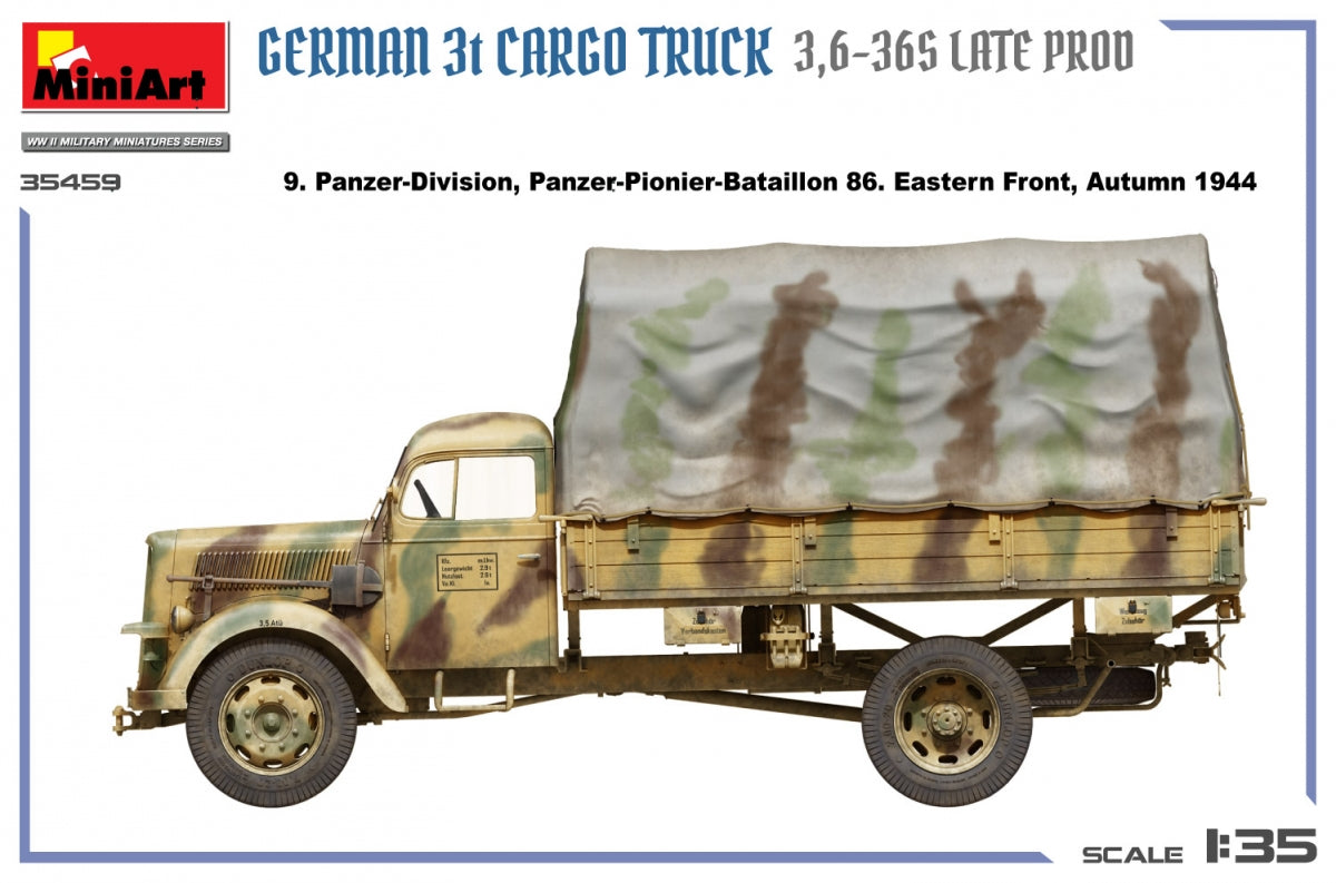 MiniArt 35459 German 3t Cargo Truck 3.5-36s Late Production 1/35 – image 11