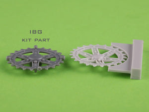 Master GM-35-037 Polish light tank 7TP - drive wheels and engine cover mesh (for IBG set) 1/35 – Bild 4