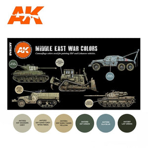 AK Interactive AK11648 3G MIDDLE EAST WAR COLORS 6x17ml – imagen 2