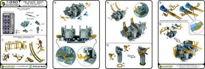 Master SM-350-094 USN 40 mm/56 Bofors quadruple mount ver.2 / with Mk-51 director - (resin, PE and turned parts) - (6pcs) 1/350 – immagine 9