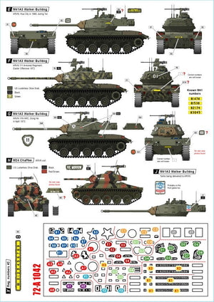 Star Decals 72-A1042 Vietnam 1. M24 Chaffee, M41 Walker Bulldog and M48A3 Patton inSouth Vietnamese army 1/72 – image 2