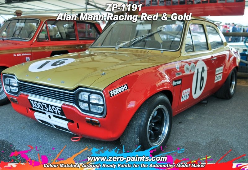 Zero Paints ZP-1191 Alan Mann Racing Paints Red/Gold 2x30ml – image 2