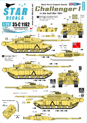 Star Decals 35-C1162 Challenger I 1/35