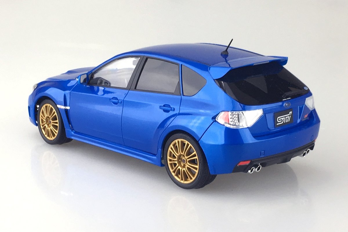 Aoshima 00491 Subaru GRB Impreza WRX Mica Blu 1/24 – image 3