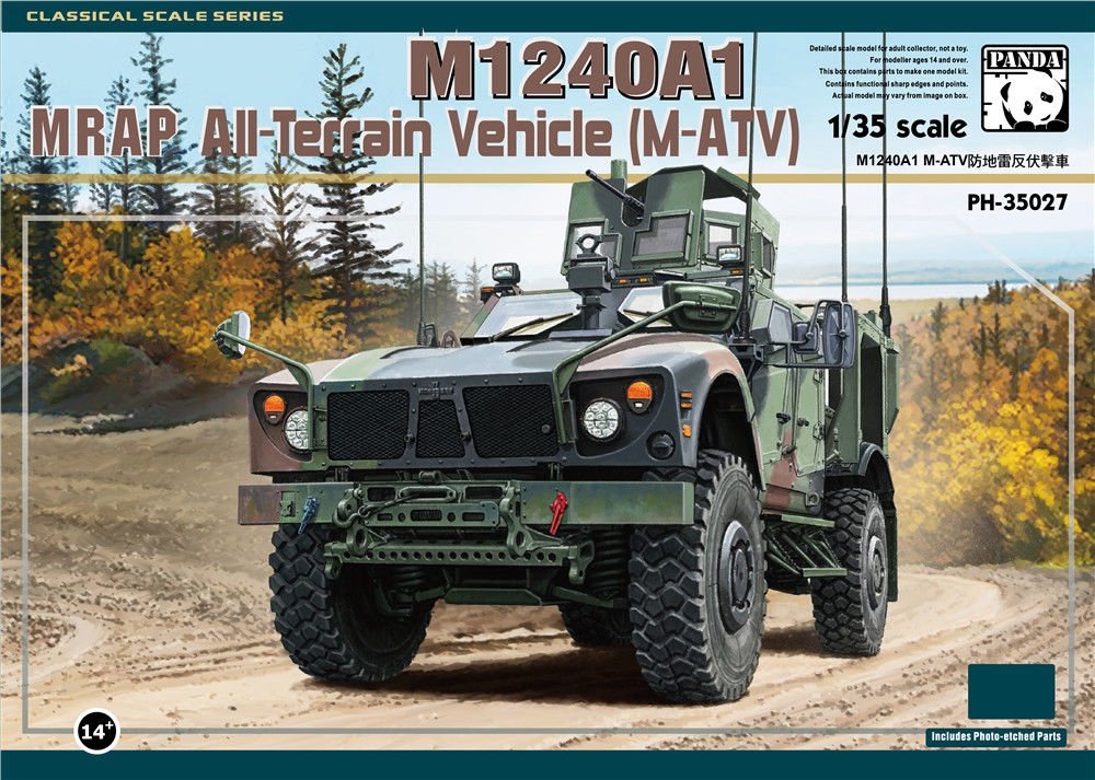 Panda Hobby 35027 M1240A1 MRAP All-Terrain Vehicle (M-ATV) 1/35