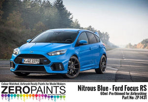 Zero Paints ZP-1431 Nitrous Blue - Ford Focus RS Paint 60ml – imagen 3