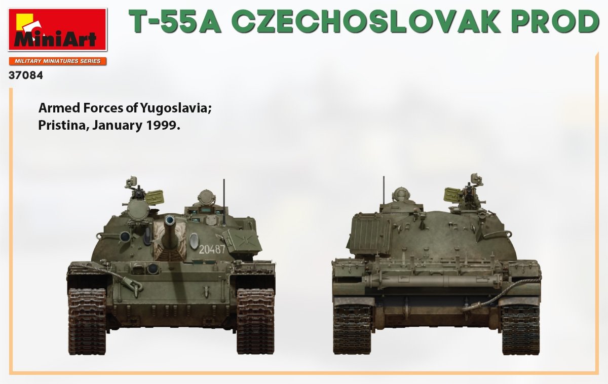 Miniart 37084 T-55A CZECHOSLOVAK PRODUCTION 1/35 – obrázek 7