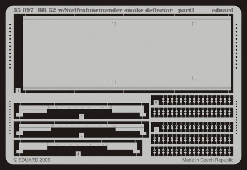 Eduard 35897 BR 52 w/ Steifrahmentender smoke deflector 1/35 Trumpeter – image 2