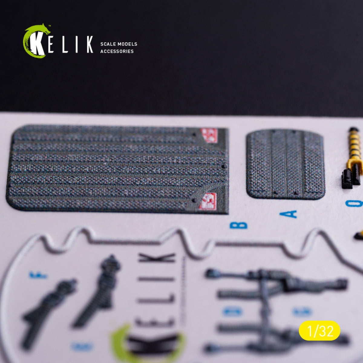 Kelik K32037 AV-8 Harrier - interior 3D decals for Trumpeter kit 1/32