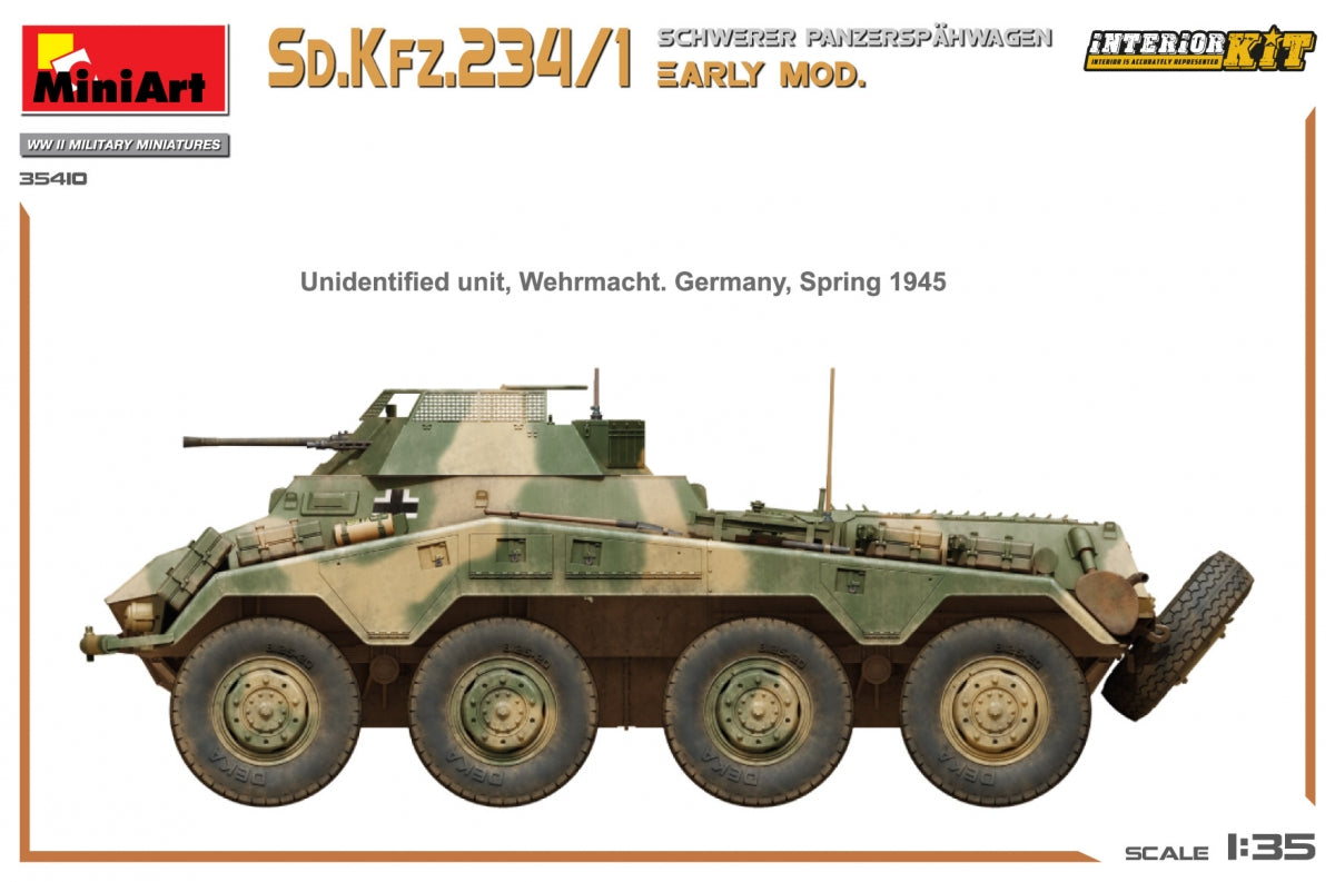 MiniArt 35410 Sd.Kfz.234/1 Schwerer Panzerspahwagen. EARLY MOD. INTERIOR KIT 1/35 – image 18