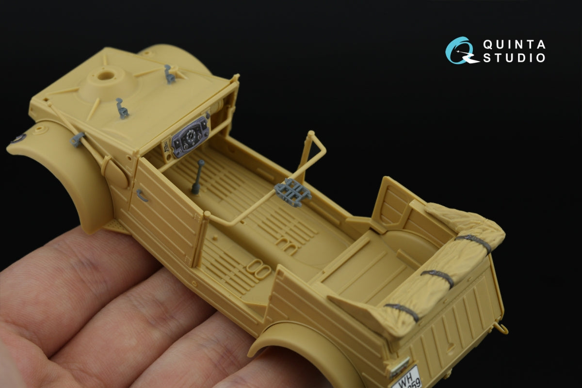 Quinta Studio QD+35141 Kubelwagen Type 82 3D-Printed &amp;amp; colored Interior on decal paper (Tamiya) (with 3D-printed resin parts) 1/35 – image 10