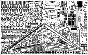 Pontos 23007F1 HMS RODNEY 1942 Detail Up Set 1/200 – image 31