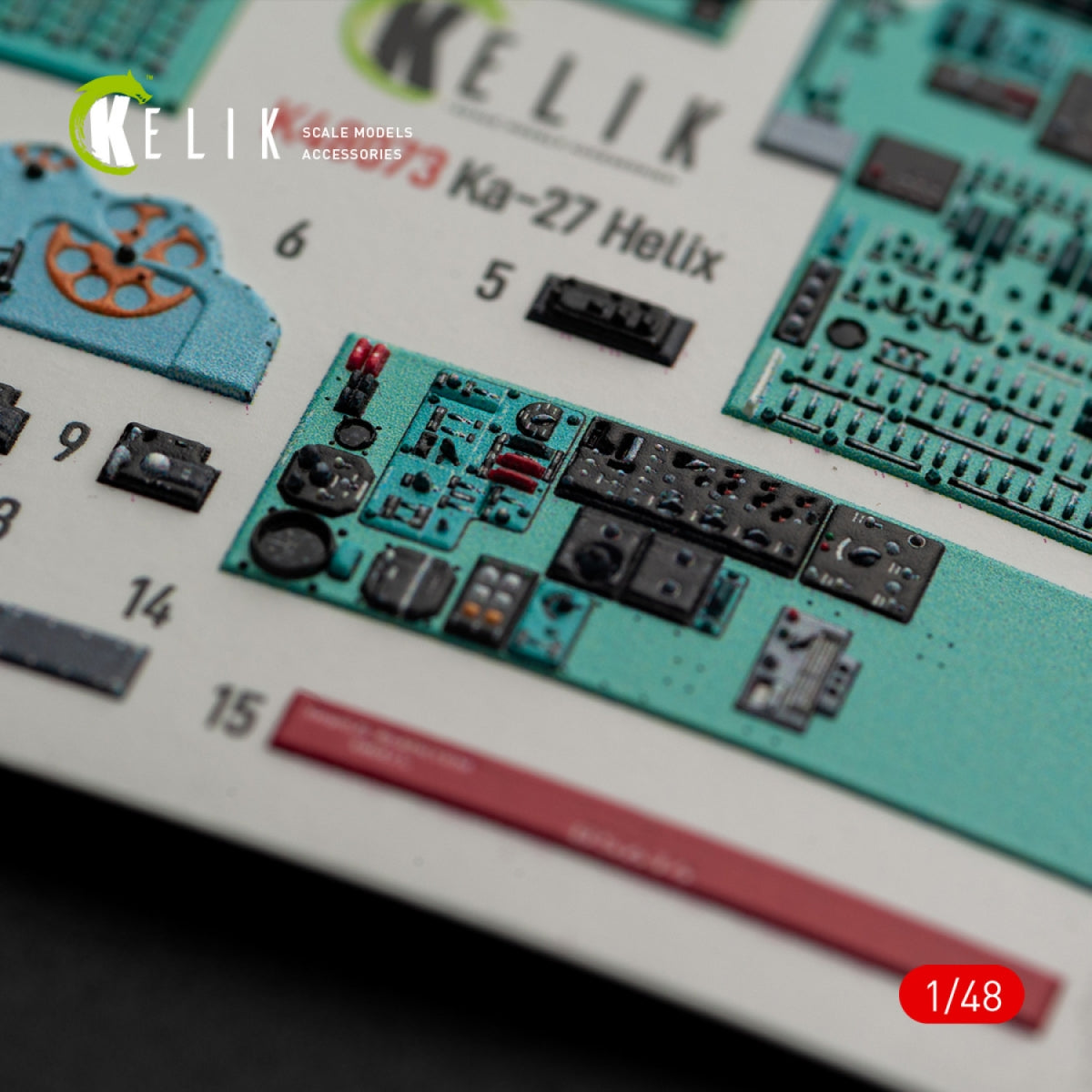 KELIK K48073 Ka-27 Helix interior 3D decals for HobbyBoss kit 1/48 – Bild 5