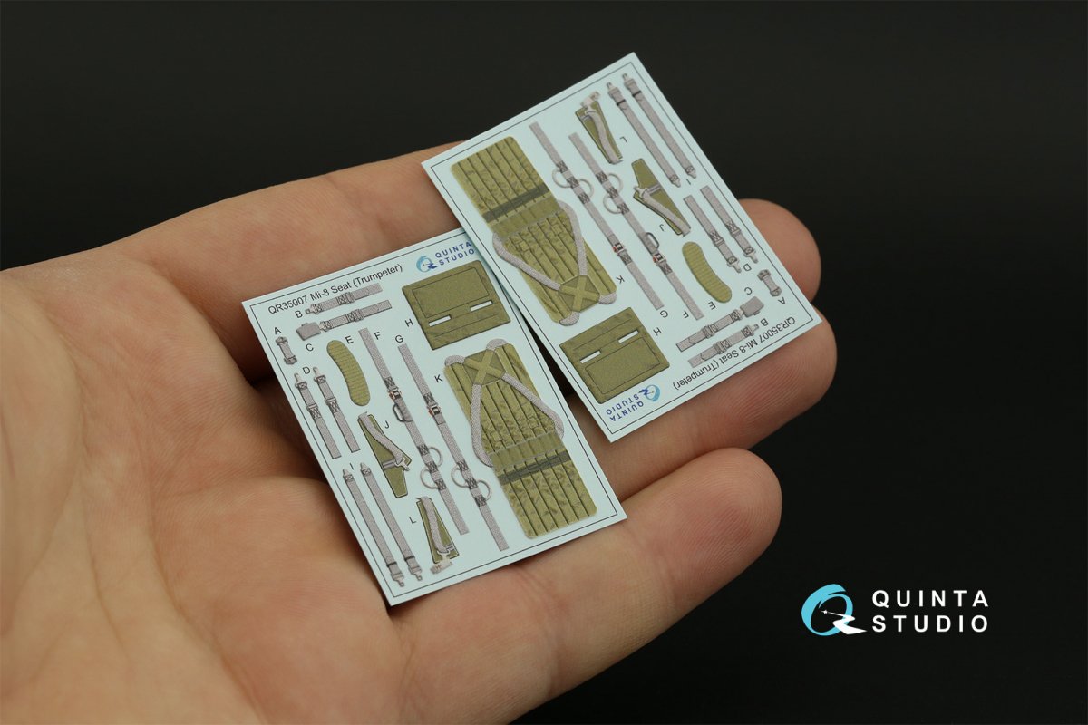 Quinta Studio QD35065 Mi-8MT 3D-Printed &amp;amp; colored Interior on decal paper (Trumpeter) 1/35 – Bild 3