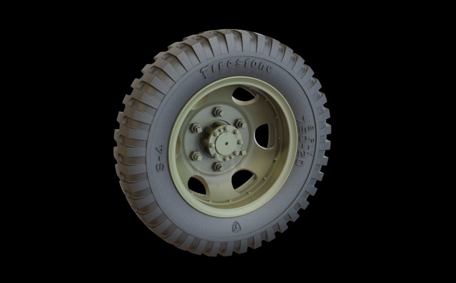 Panzer Art RE35-317 Studebacker road wheels set (Firestone) 1/35 – Bild 3