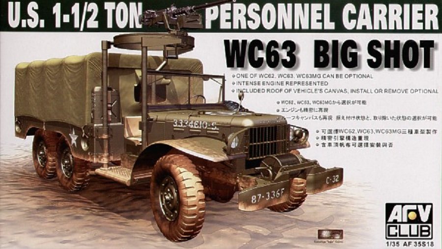 AFV Club 35S18 WC63 1.5t 6x6 Personnel Carrier (1/35)